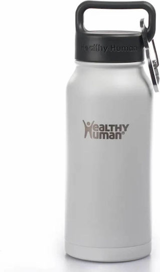 Healthy Human Ανακυκλώσιμο Μπουκάλι Θερμός Ανοξείδωτο 473ml Pure White