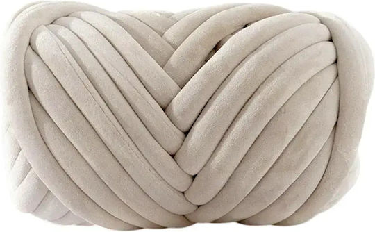 Marshmallow Samt Klobig Bruttogewicht Ecru 23m 500gr