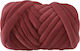 Marshmallow Samt Strickgarn Bordeaux 2.5cm Dick...