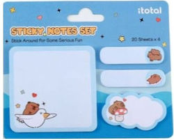 Сет Самозалепващи Сепаратори и Sticky Note Capybara Син Itotal