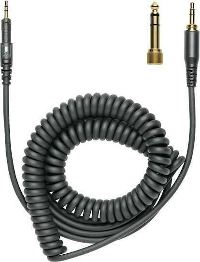 Extended Coiled Spring DJ Cable For Audio-Technica ATH-M50x / M40x Headphones