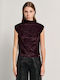 Women's Blouse Sleeveless Bordeaux