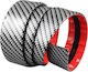Design Protective Strip Door Sill Bumper Universal Interior Exterior Car Tuning Rubber Carbon Fiber Pattern 2.5m