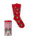 Disney Christmas Socks Red