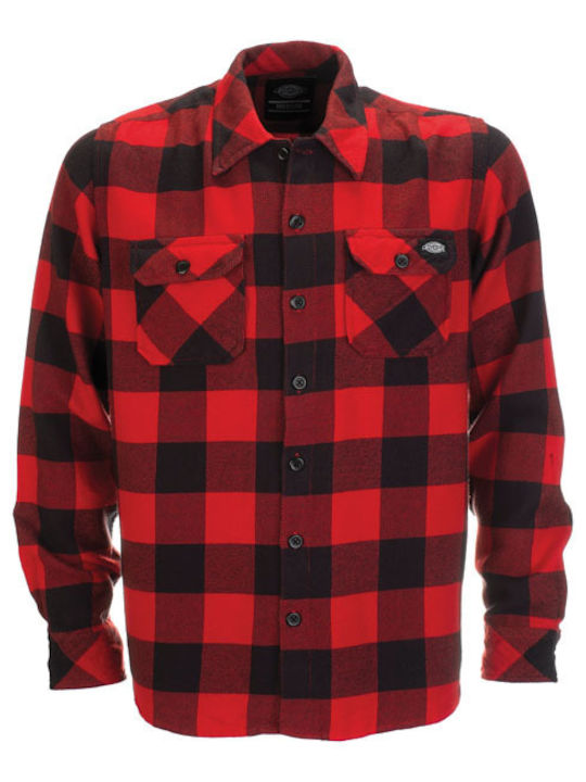 Sacramento Shirt Μακρυμάνικo Πουκάμισο Καρό Red