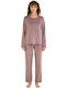 Mihra Winter Women's Pyjama Set Lilac
