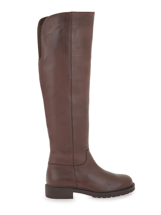 Leather Women's Boots Brown