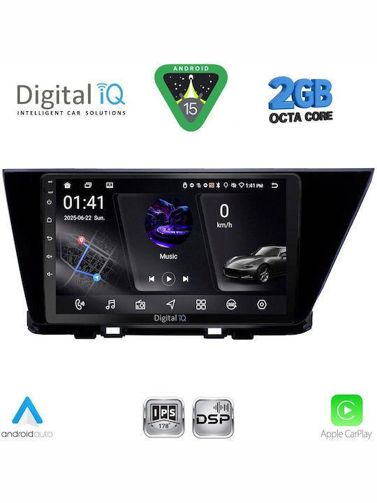 Digital IQ Car Audio System for Kia Niro 2017-2021 (Bluetooth/USB/WiFi/GPS/Apple-Carplay/Android-Auto) with Touch Screen 9"