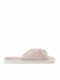 Winter Damen Hausschuhe mit Fell Rosa
