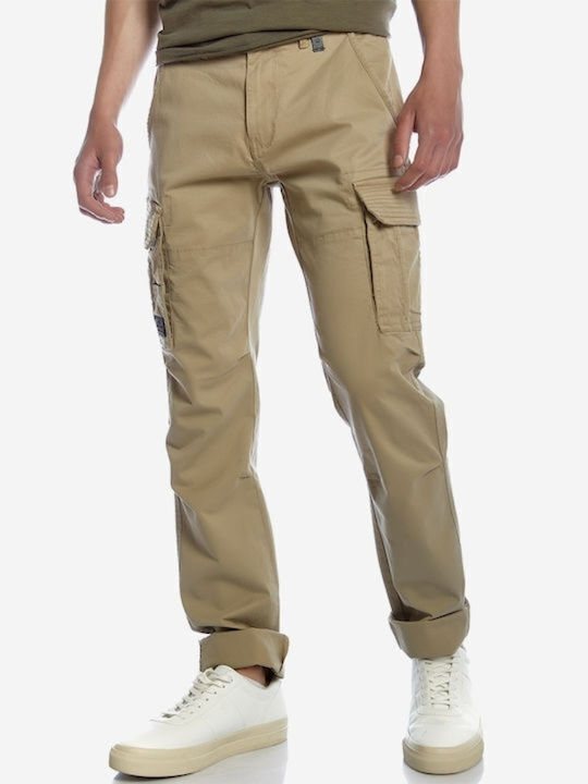 Trousers Cargo in Regular Fit Pale Khaki