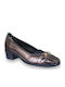 Pumps mit Chunky flachem Absatz Silber