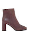 Leder Stiefeletten Damen Braun