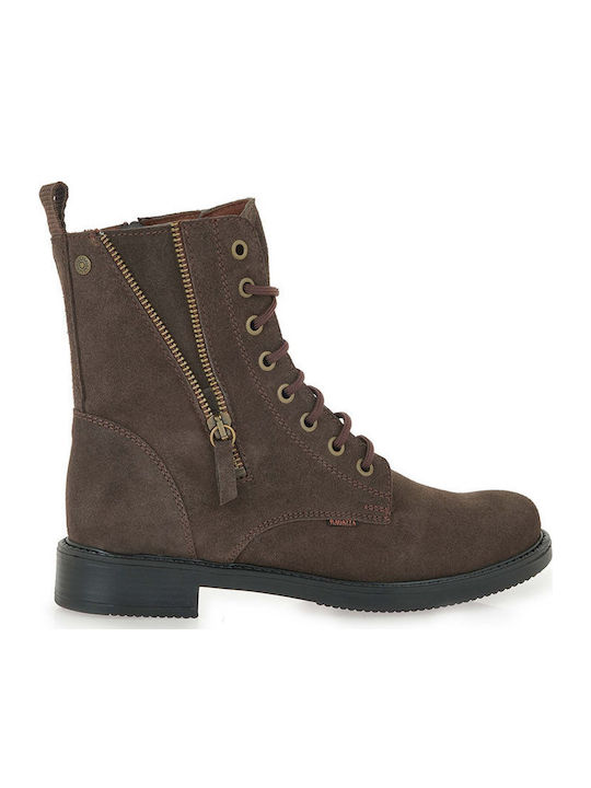 Ragazza Suede Women's Ankle Boots Brown
