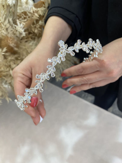 Lila Panemorfă Tiara De Mireasă Platinată Autentică Zirconiu De Excepțională Puritate