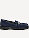 Δερμάτινα Γυναικεία Loafers σε Μπλε Χρώμα
