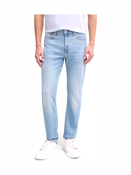 Calvin Klein Ανδρικό Παντελόνι Τζιν Ελαστικό Slim Fit Tapered Μπλε