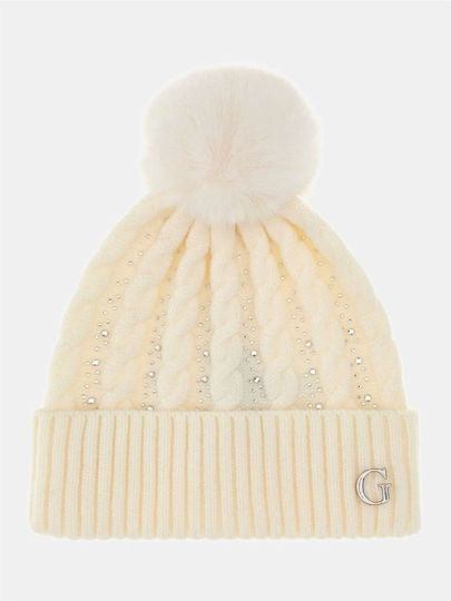 Beanie Feminin Căciulă Tricotat în culoarea Alb