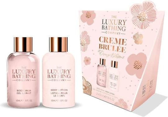 The Luxury Bathing Company Crème Brûlée Σετ Περιποίησης για Καθαρισμό Σώματος 2τμχ