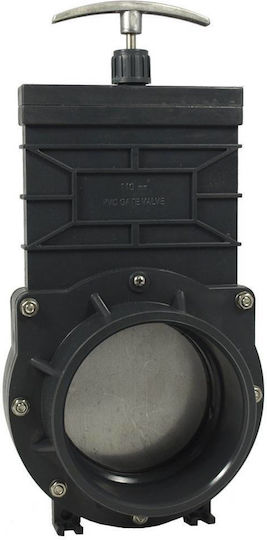 PVC Diaphragm Valve Guillotine Aquaforte PVC Fitting Slide Valve Budget Φ110 Mm
