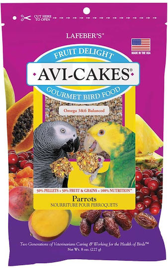 Lafeber Fruit Delight Avi-Cakes Bird Food Snack Parrots 227gr