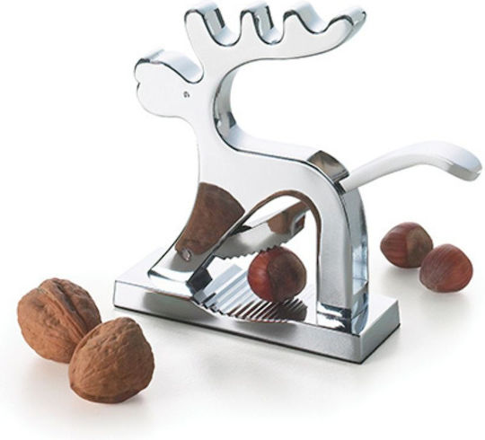 Excelsa Nutcracker de Crăciun Argintiu din Metal