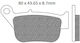 Motorcycle Brake Pads Set Fd0514 Organic Fa678 Newfren122863