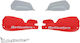 Barkbusters Motorcycle Protective Hand Guards in Red Colour