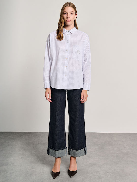 Women's Long Sleeve Shirt Blue