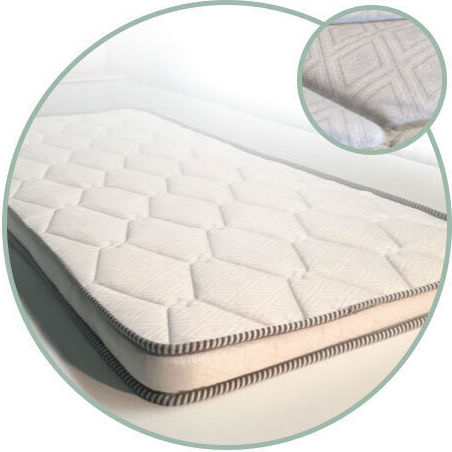 Achaia Strom Matratzentopper Top Ergo Platinum Einzel Latex 90x190x6cm