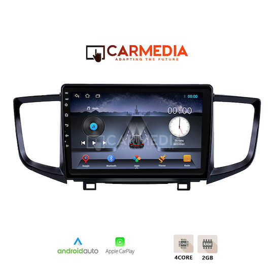 Carmedia Ηχοσύστημα Αυτοκινήτου για Honda Pilot 2016-2019 (Bluetooth/USB/WiFi/GPS/Apple-Carplay/Android-Auto) με Οθόνη Αφής 9"