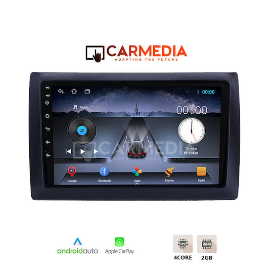 Carmedia Ηχοσύστημα Αυτοκινήτου για Fiat Stilo 2001-2008 (Bluetooth/USB/WiFi/GPS/Apple-Carplay/Android-Auto) με Οθόνη Αφής 9"