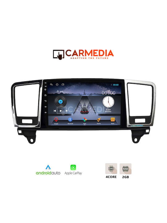 Carmedia Car Audio System for Mercedes-Benz ML 2011-2019 (Bluetooth/USB/WiFi/GPS/Apple-Carplay/Android-Auto) with Touch Screen 9"