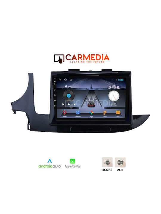 Carmedia Car Audio System for Opel Mokka 2016-2020 (Bluetooth/USB/WiFi/GPS/Apple-Carplay/Android-Auto) with Touch Screen 9"