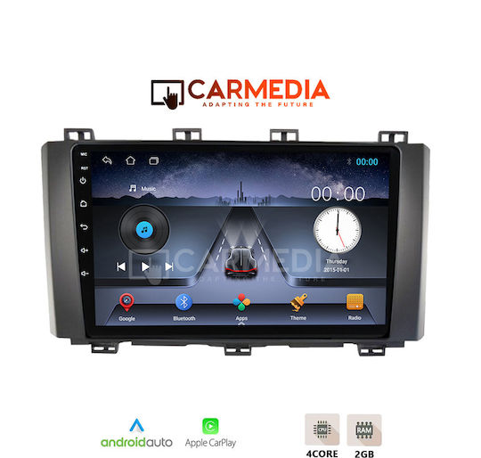 Carmedia Ηχοσύστημα Αυτοκινήτου για Seat Ateca 2017 (Bluetooth/USB/WiFi/GPS/Apple-Carplay/Android-Auto) με Οθόνη Αφής 9"