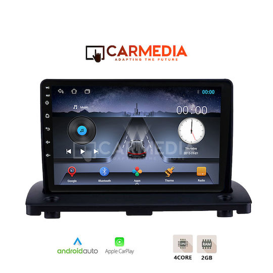 Carmedia Car Audio System for Volvo XC 90 2002-2014 Bluetooth USB Wi-Fi GPS Apple CarPlay Android Auto with 9-Inch Touch Screen