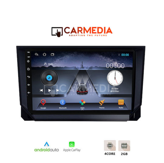 Carmedia Ηχοσύστημα Αυτοκινήτου για Seat Arona 2018 (Bluetooth/USB/WiFi/GPS/Apple-Carplay/Android-Auto) με Οθόνη Αφής 9"