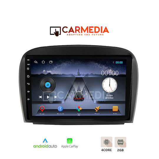 Carmedia Ηχοσύστημα Αυτοκινήτου για Mercedes-Benz SL 2006-2012 (Bluetooth/USB/WiFi/GPS/Apple-Carplay/Android-Auto) με Οθόνη Αφής 9"