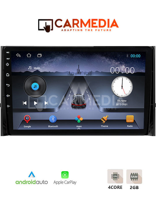 Carmedia Car Audio System for Skoda Karoq / Kodiaq 2017 (Bluetooth/USB/WiFi/GPS/Apple-Carplay/Android-Auto) with Touch Screen 9"