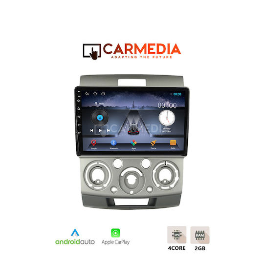 Carmedia Car Audio System for Ford Ranger Mazda BT-50 2006-2011 with Touch Screen 9 inches Bluetooth USB Wi-Fi GPS Apple CarPlay Android Auto