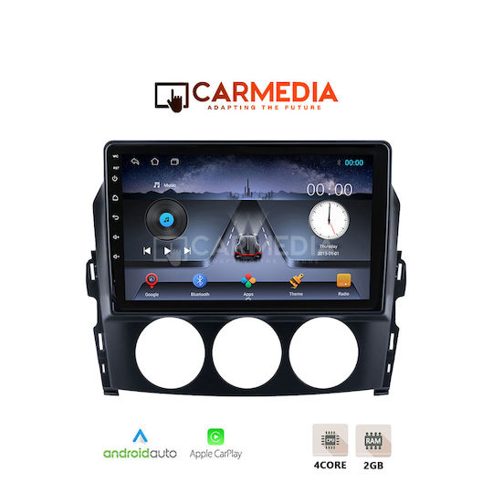 Carmedia Car Audio System for Mazda MX-5 2005-2015 with Touch Screen 9" Bluetooth USB Wi-Fi GPS Apple CarPlay Android Auto