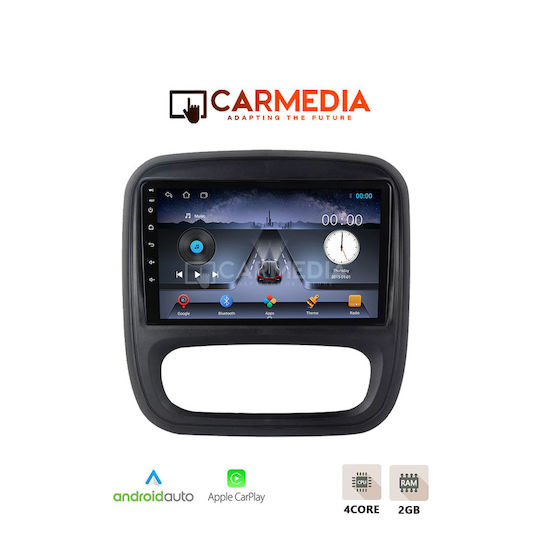 Carmedia Car Audio System for Opel Vivaro Fiat Talento Renault Trafic Nissan NV300 2014 with Touch Screen 9" Bluetooth USB Wi-Fi GPS Apple CarPlay Android Auto