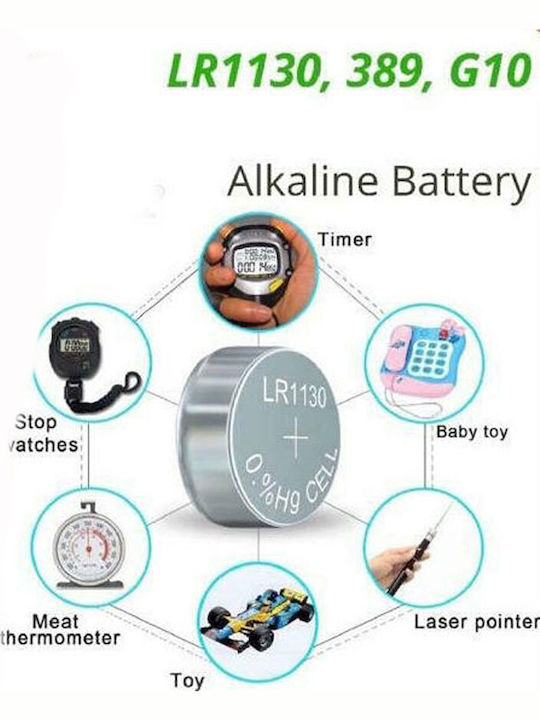 Baterii alcaline Baterii de ceas pentru ceasuri LR1130 1.5V 10buc