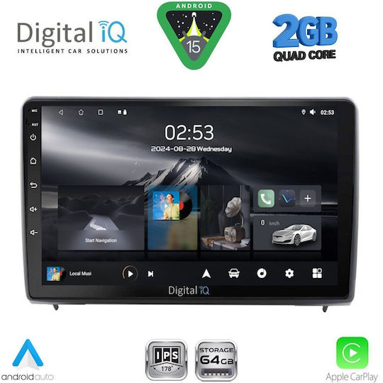 Digital IQ Ηχοσύστημα Αυτοκινήτου για Ford EcoSport 2018-2023 (Bluetooth/USB/WiFi/GPS/Apple-Carplay/Android-Auto) με Οθόνη Αφής 10"