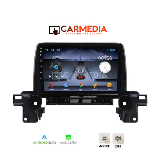 Carmedia Ηχοσύστημα Αυτοκινήτου για Mazda CX-5 2017 (Bluetooth/USB/WiFi/GPS/Apple-Carplay/Android-Auto) με Οθόνη Αφής 9"
