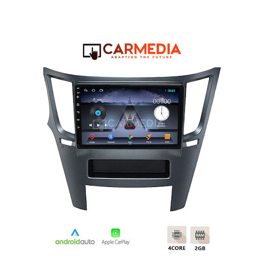 Carmedia Ηχοσύστημα Αυτοκινήτου για Subaru Legacy / Outback 2009 (Bluetooth/USB/WiFi/GPS/Apple-Carplay/Android-Auto) με Οθόνη Αφής 9"