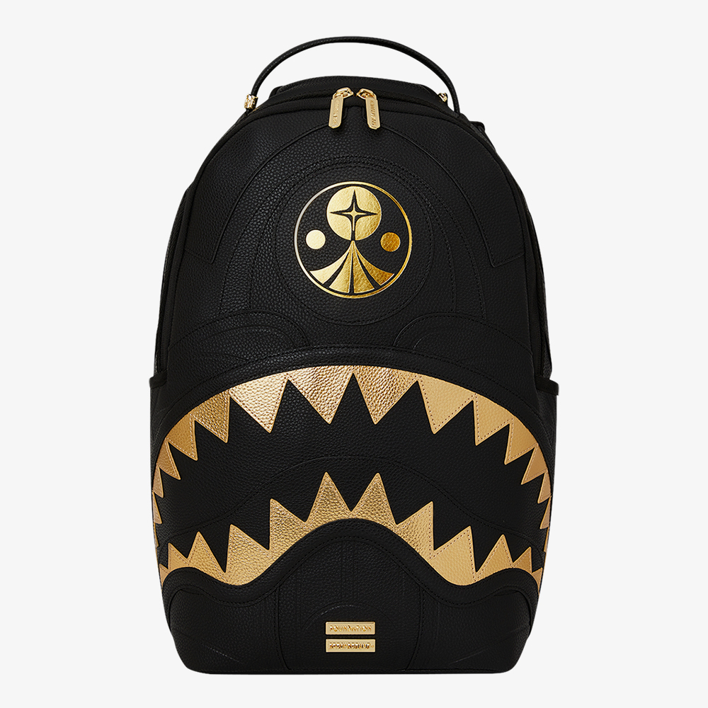 ザウルス　ALPHA Dumpty Clinks Sprayground Men Foundation Fit King Dlxsv Rucsac Negru Auriu