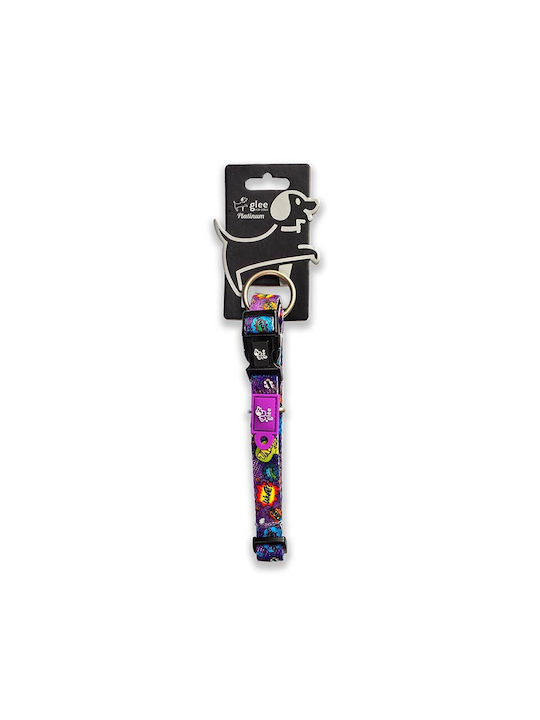 Glee Ошийник Колан За Куче Purple Boom Medium 2.0см X 40-55см