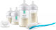 Philips Set Plastic Baby Bottles Natural Anti-colic with Silicone Teat White 125ml