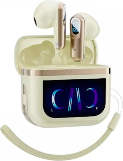 J61 In-ear Bluetooth Handsfree Earphones with Charging Case Gold
