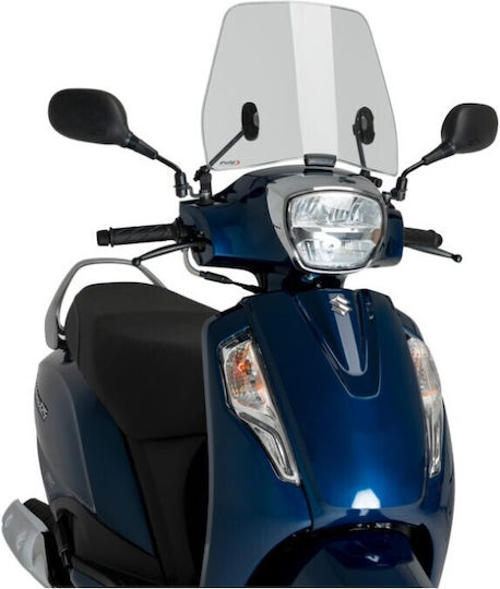 Puig Trafic Motorcycle Windshield & Windscreen Tinted Visor for Suzuki Address 21689H
